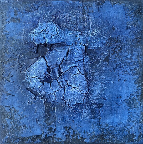 - Mystic Blue - Keilrahmen 40 x 40 cm x 4,5 cm Preis 280,- Euro