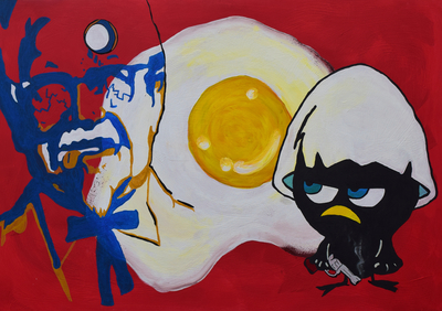 ms -Die_ermordung_des_colonel_S_oder_die_verständliche_wut_des_C_aus_Palermo - 70x100 - acryl