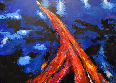 stream by malte sonnenfeld 50x70cm 2024