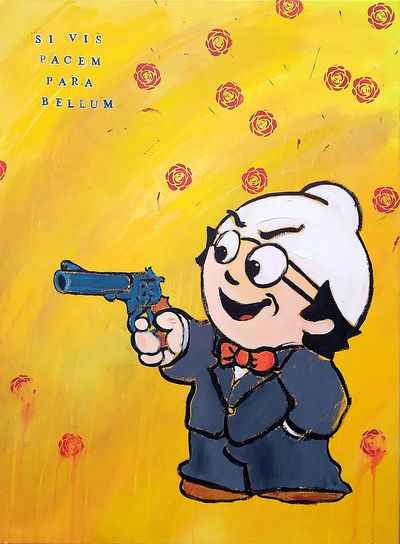 si vis pacem para bellum acryl 60x80cm 2025 by maltresonnenfeld(1)