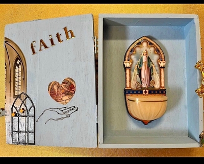 faith by frollein suomi 2024 30cmx40cm mixed media