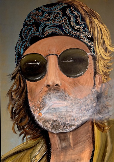 CA Ralph B. - Porträtmalerei - Acryl auf Leinen - 70 x 100 - 2025