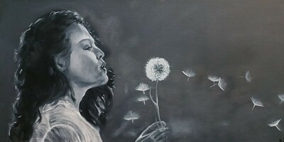 rw-Leichtigkeit - Oel auf Leinwand - 40x80 cm - 380 Euro