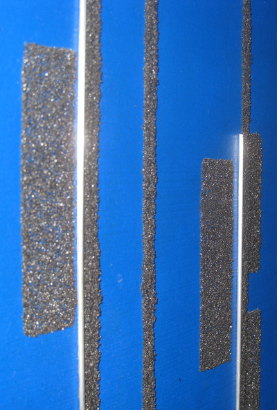 JK 01420 Dorflandschaft 90 x 100 cm  Quarzsand + Aluminium +  Acrylfarbe + Holzplatte Detail 1