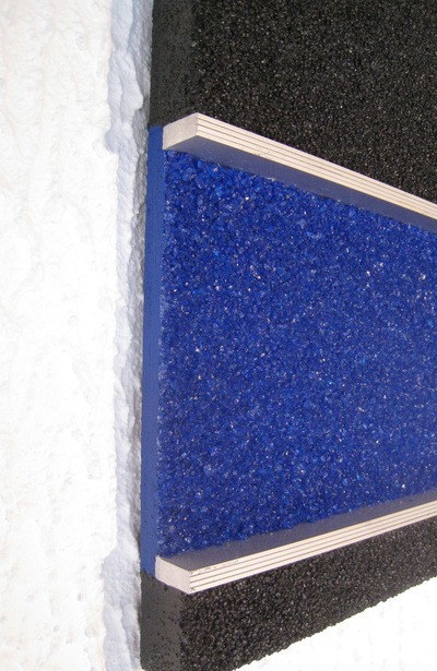 JK 16240 Der Wasserkanal 25 x 34 cm Quarzsand + Aluminium + Glas + Holzplatte Detail 2