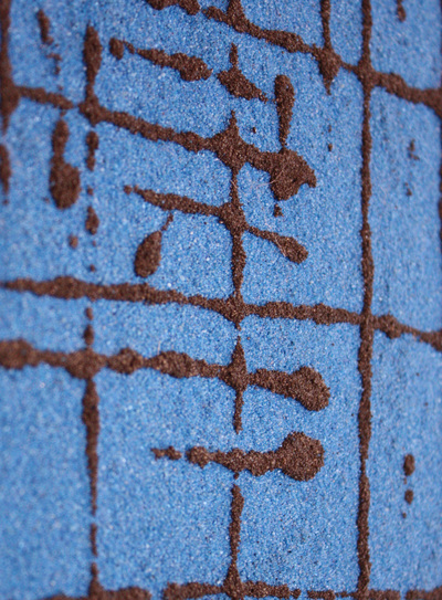 JK 17320 Straßen einer Stadt 39 x 58 cm Quarzsand + Holzplatte Detail 1