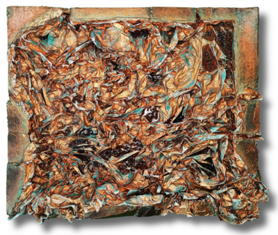 Cuprum, 70x60, 08.2024, mischtechnik, leinwand, M.Micka
