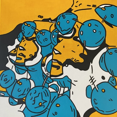 rrm - Das Geheimnis der Weiblichen Intuition IV - Acryl auf Leinwand - 60x60 - 2023