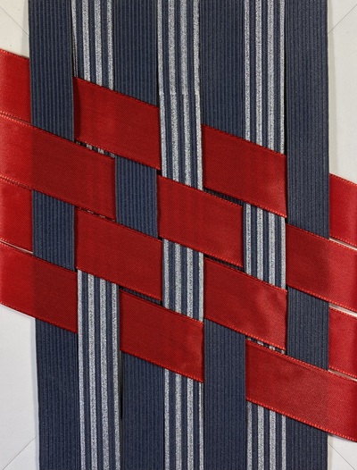 rrm - Schockstarre - Textilkunst - Recycelte Materialien - 17x22 - 2022