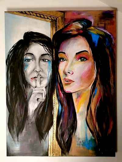 SM -Mirror of Truth-keineFestl.-Acryl-60x80-2021 -