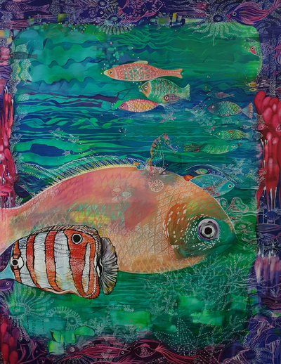 16. Unterwasserwelt Acryl auf Leinwand 120 x 150 cm gemalt 2020, BZ