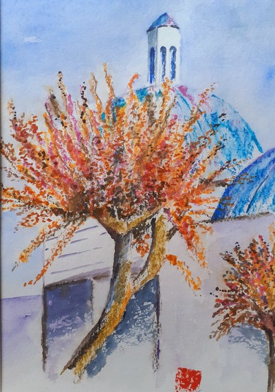 MB Herbst in Istanbul Aquarell Mischtechnik ca 20x30 80 Euro