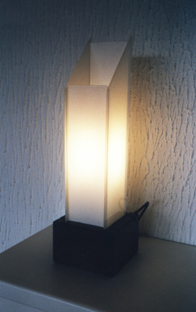 JK 44650 Licht aus Stein 15 x 15 x 51 cm Marmor + Glas Detail 6