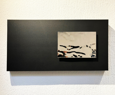 JK 101690  gefühlswelten - keilrahmen mit spiegel-Edelstahlblech- 80x40 cm - 2025